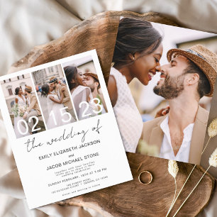 Flyer Orçamento A Foto De Casamento Simples E Minimalist