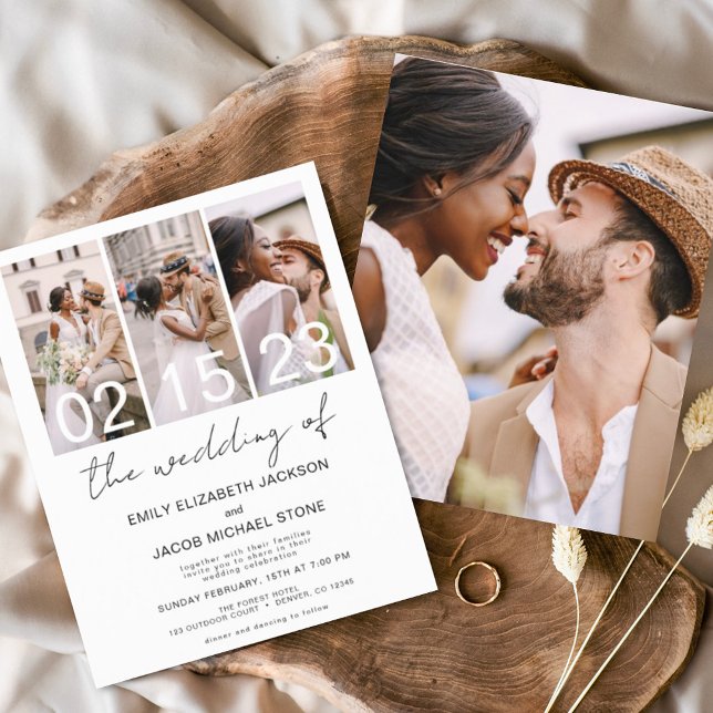 Flyer Orçamento A Foto De Casamento Simples E Minimalist (Criador carregado)