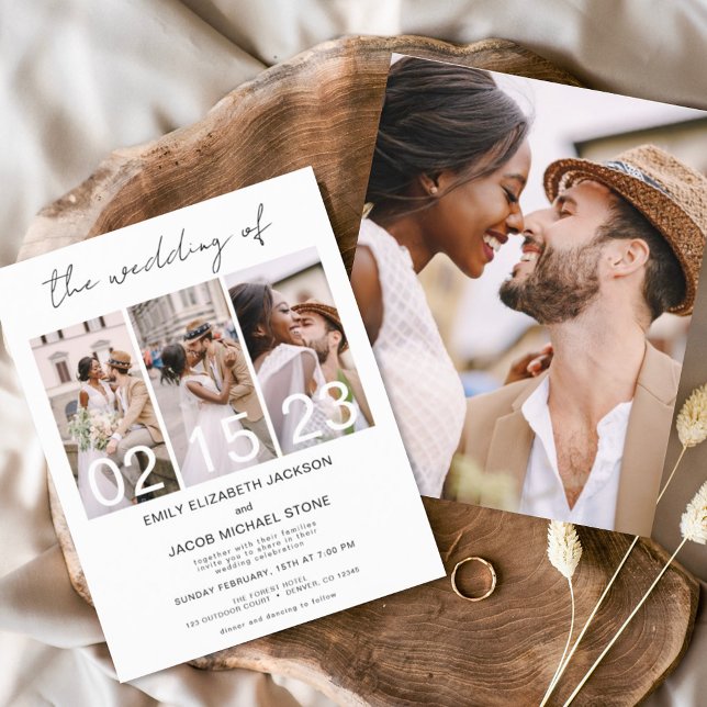 Flyer Orçamento A Foto De Casamento Simples E Minimalist (Criador carregado)