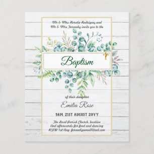 Flyer Orçamento BAPTISM Christening Greenerase deixa co