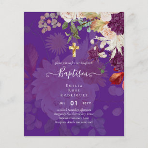 Flyer Orçamento BAPTISM outono Floral Christening Inv.