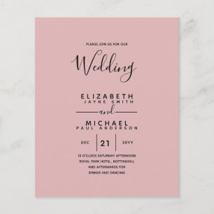Flyer Orçamento Bilíngue Espanhol BODA Casamento Ingl