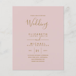 Flyer Orçamento Bilíngue Espanhol BODA Casamento Inglês