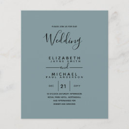 Flyer Orçamento Bilíngue Espanhol BODA Casamento Inglês