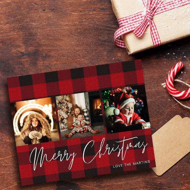 Flyer Orçamento Buffalo Check 3 Foto Feliz Natal (Criador carregado)