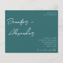 Flyer Orçamento Cacto Verde Caligrafia Foto Casamento