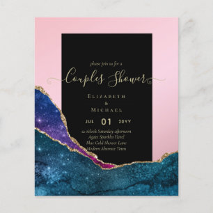 Flyer ORÇAMENTO Casais CHUVEIRO DE NOIVA - ÁGATA Dourado