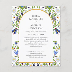 Flyer ORÇAMENTO Casamento Arte Folclórica BILÍNGUE Dupla