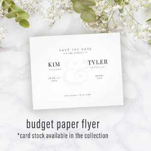 Flyer Orçamento casamento do CÓDIGO QR moderno salvar da