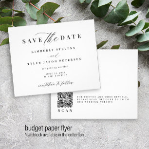 Flyer Orçamento código QR script casamento salvar a data