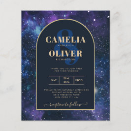 Flyer ORÇAMENTO Convite de Casamento Noite Estrelada Rox