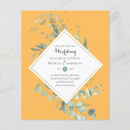 Flyer ORÇAMENTO Convite de Casamento Tema de Cores Moder