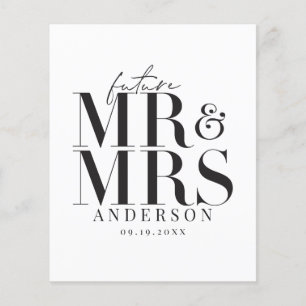 Flyer orçamento Convite para casamento de tipografia mod
