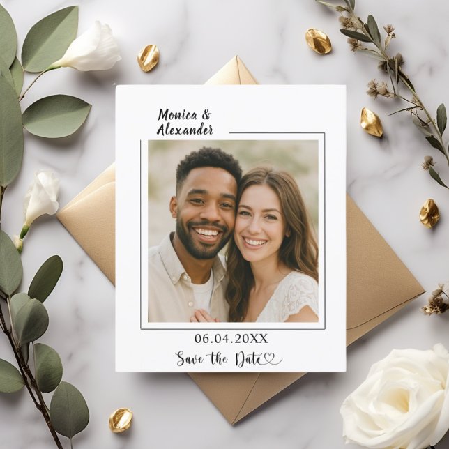 Flyer Orçamento de casamento com foto moderna e elegante (Criador carregado)