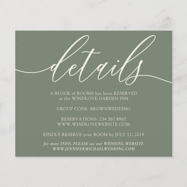 Flyer Orçamento de casamento simples com detalhes limpos (Frente)