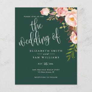 Flyer Orçamento de Convite Simples para Casamento de Esm