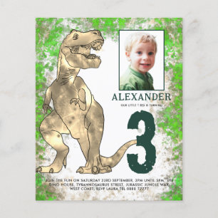 Flyer Orçamento de Fotografia do aniversário de 3 anos d