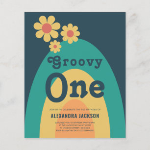 Flyer Orçamento de Parte do primeiro aniversario Retroat