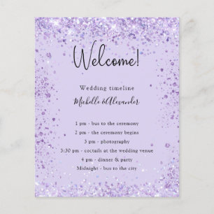 Flyer Orçamento detalhado do programa de casamento viole