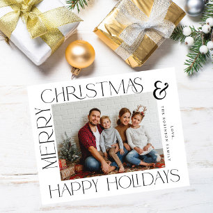 Flyer Orçamento do quadro MOD Foto Feliz Natal e Feriado