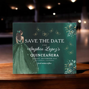 Flyer Orçamento Dourado Quinceanera Salve a Data