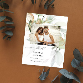 Flyer Orçamento Eucalyptus Glow Foto Salvar Data 3