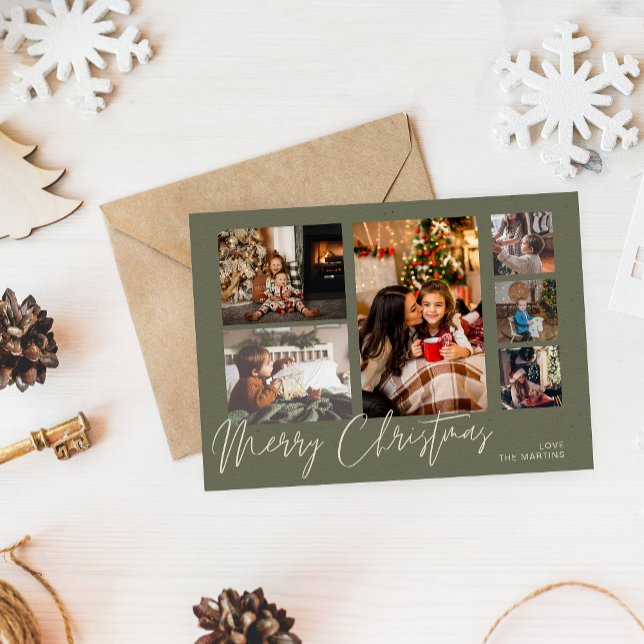 Flyer Orçamento Feliz Natal em Green 6 Foto (Criador carregado)