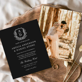 Flyer Orçamento Formal Paixão Floral Monograma Casamento