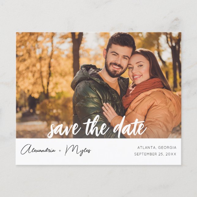 Flyer Orçamento Foto & Caligrafia 4 MOD Save the Date (Frente)