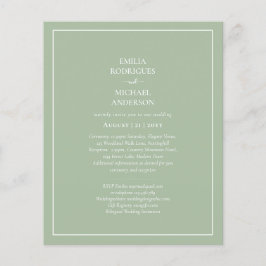 Flyer ORÇAMENTO Foto Casamento Monocromático Verde Salvi