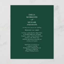 Flyer ORÇAMENTO FOTOGRÁFICO Casamento Verde Esmeralda Mo