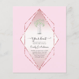 Flyer ORÇAMENTO Gypsophila Jarra de Pedra Moderno Minima