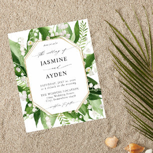 Flyer Orçamento Lily do Casamento Floral Branco do Vale