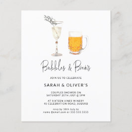 Flyer ORÇAMENTO Modernas Bolhas e Cervejas Festa de Casa