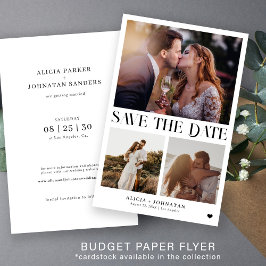 Flyer Orçamento moderno de casamento com várias fotos pa