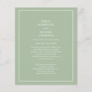 Flyer ORÇAMENTO Monocromo Bilíngue De Sintagem Dupla