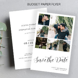 Flyer Orçamento multi colagem de fotos casamento salvar 