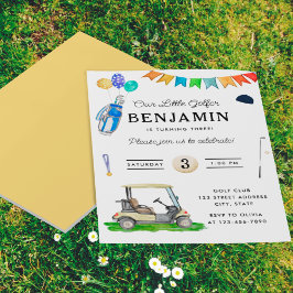 Flyer Orçamento Nosso Pequeno Golfer Yellow Kids Golf An