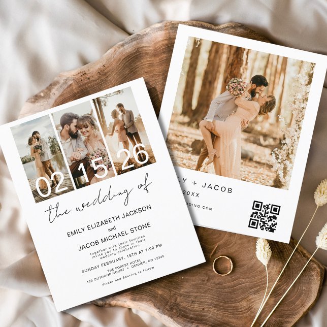 Flyer Orçamento O Código QR de Casamento Convite (Criador carregado)