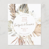 Orçamento Pampas Boho Beach Summer.