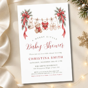 Flyer Orçamento para um Chuveirinho de Natal Baby Shower