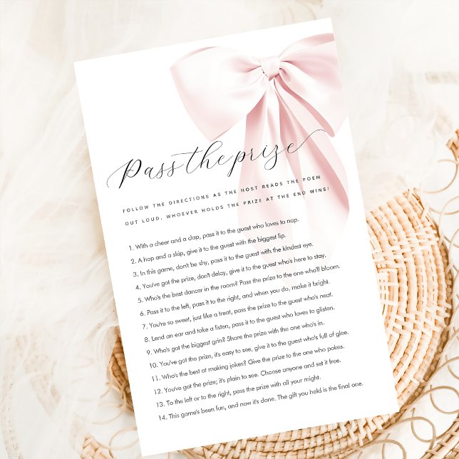 Flyer Orçamento Passe o prêmio Jogo do Chá de fraldas Ro (Criador carregado)