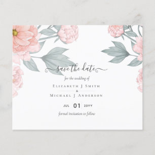 Flyer ORÇAMENTO PEONIAS Rosa Salvia Pêssego Casamento