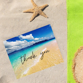 Flyer Orçamento Praia e Oceano Obrigado