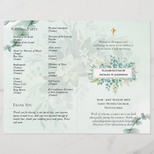 Flyer ORÇAMENTO Programa de Missa de Nupcial Católica Ve
