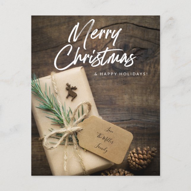 Flyer Orçamento Russo Reindeer Feliz Natal (Frente)