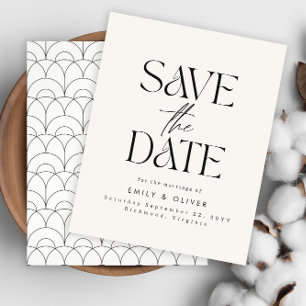 Flyer Orçamento Simples creme de casamento preto elegant