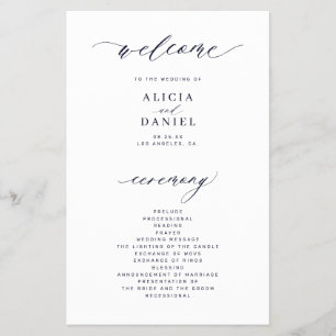Flyer Orçamento simples roteiro programa de casamento az