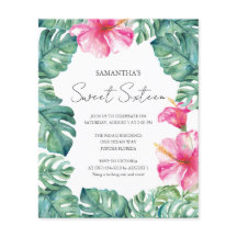 Orçamento Suave 16 Cor de Água Rosa Tropical Flora