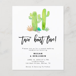 Flyer Orçamento Taco Sobre Amor Convites Casuais De Casa